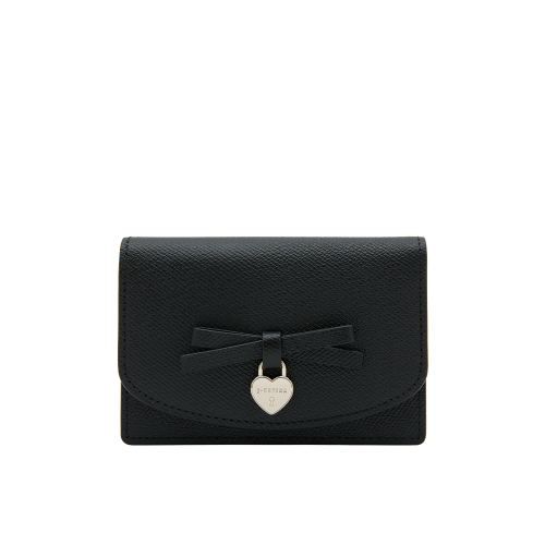 JANE 리본 플랩 카드지갑 BK (JSNCSF6BS746BK010)