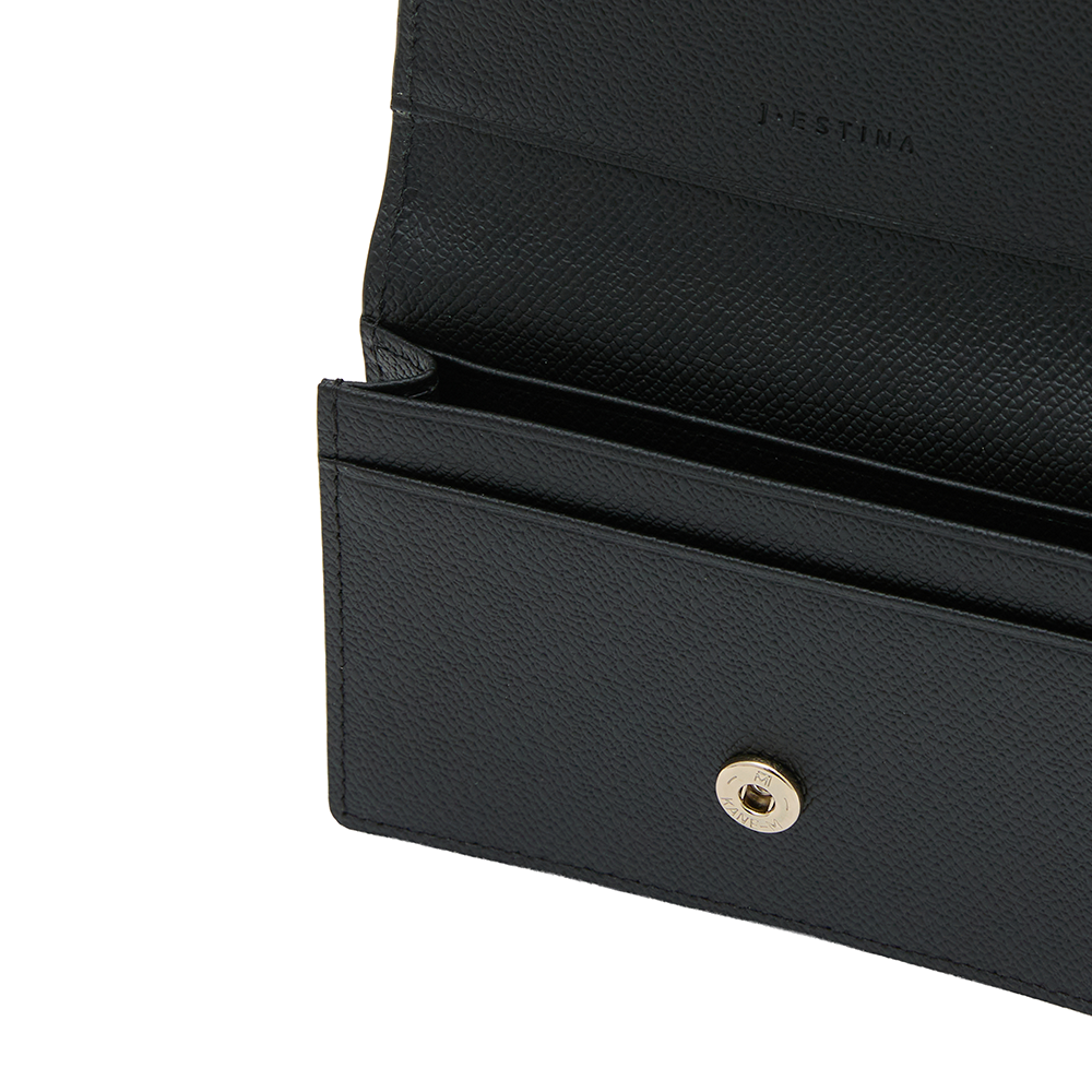 JANE 리본 플랩 카드지갑 BK (JSNCSF6BS746BK010)