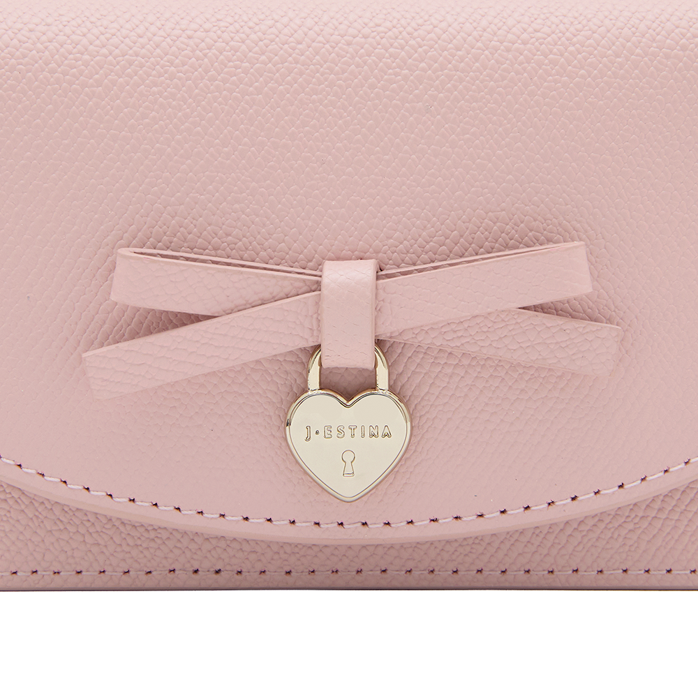 JANE 리본 플랩 카드지갑 PK (JSNCSF6BS746PK010)