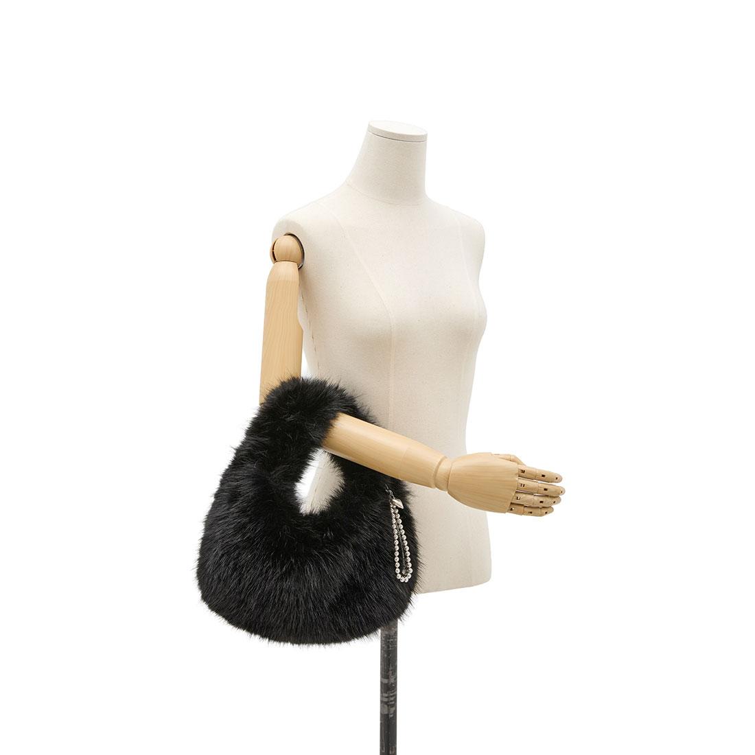 PULITO(FUR) SM 토트 BK (JHNEHD5BF181BK320)