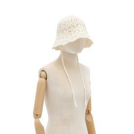 J.LETTER 크로셰웨이브버킷햇 WH (JEACEM6BS930WH260)