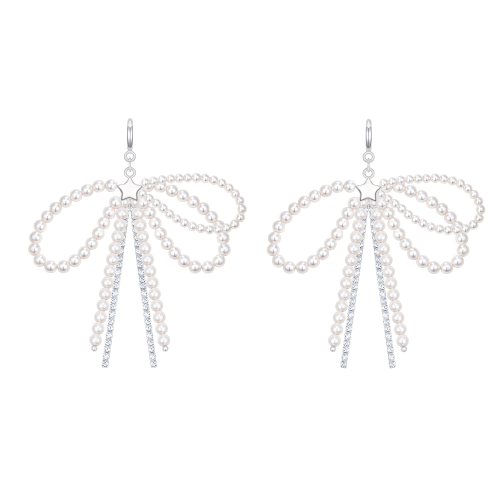 STELLA 리본 진주 비드 슈즈참 SET (JJLJMZ4BF396BR000)