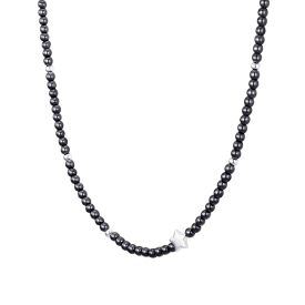 STELLA 블랙 스피넬 비드목걸이 (JJLJNZ4BF391BR420)