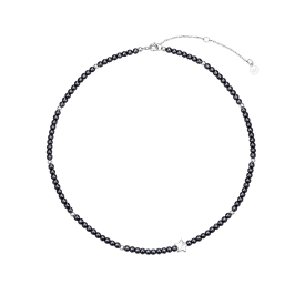 STELLA 블랙 스피넬 비드목걸이 (JJLJNZ4BF391BR420)