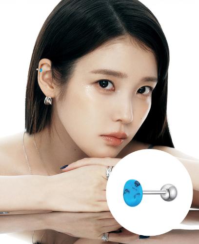 [아이유 PICK] UNIS PEBBLE 스톤 피어싱 (JJUNEZ5B6514TWP00)