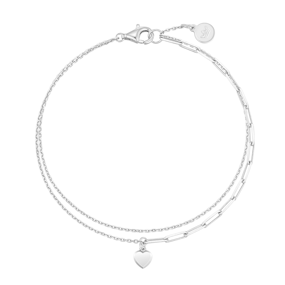 LALA J 하트 클립 팔찌 (JJLJB03BS320SW7S0)
