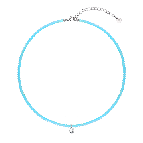 UNIS PEBBLE 크리스탈 비드목걸이 (JJUNNZ5B6509SW420)