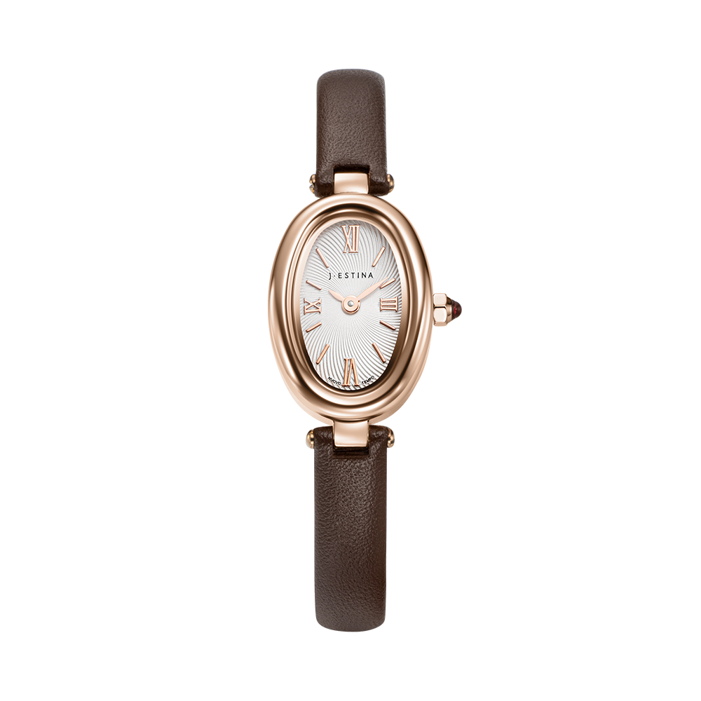 VERONA OVAL 가죽시계 - 브라운 (JWT2LE5BF501RGBR0)