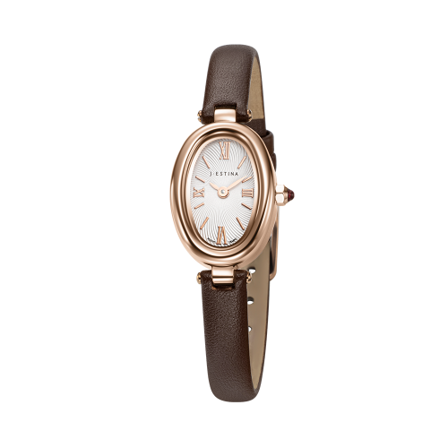 VERONA OVAL 가죽시계 - 브라운 (JWT2LE5BF501RGBR0)