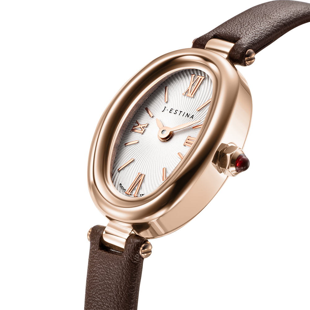 VERONA OVAL 가죽시계 - 브라운 (JWT2LE5BF501RGBR0)