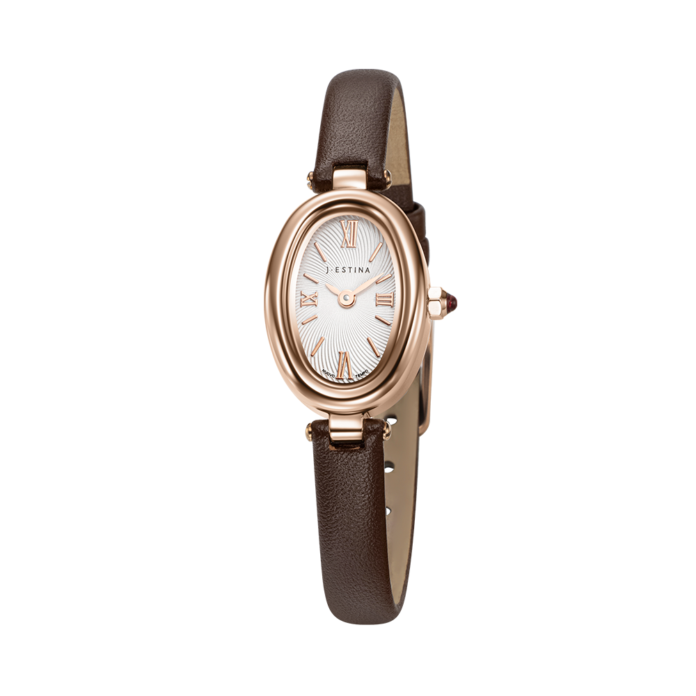 VERONA OVAL 가죽시계 - 브라운 (JWT2LE5BF501RGBR0)
