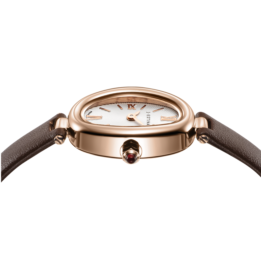 VERONA OVAL 가죽시계 - 브라운 (JWT2LE5BF501RGBR0)