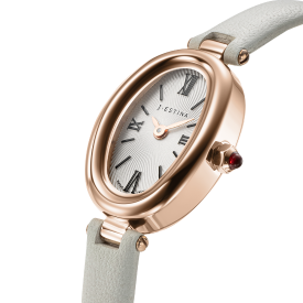 VERONA OVAL 가죽시계 - 베이지 (JWT2LE5BF501RGBE0)