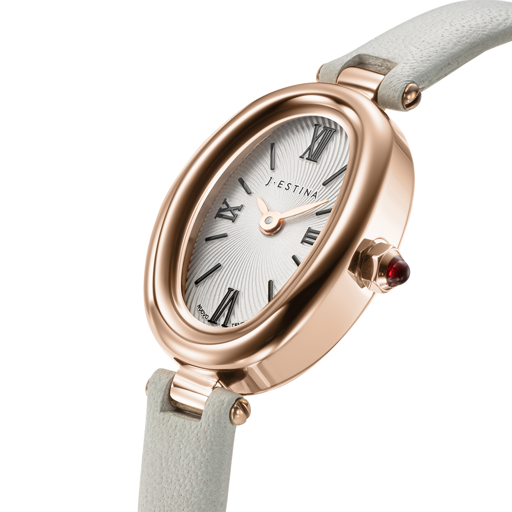 VERONA OVAL 가죽시계 - 베이지 (JWT2LE5BF501RGBE0)