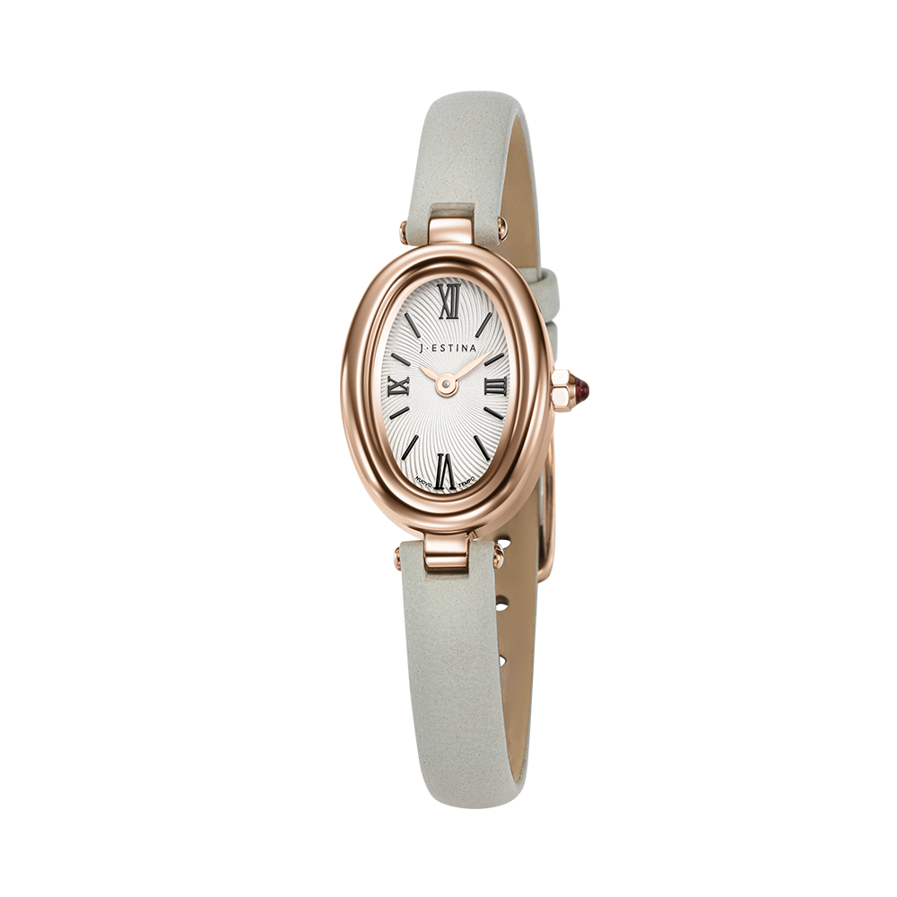 VERONA OVAL 가죽시계 - 베이지 (JWT2LE5BF501RGBE0)