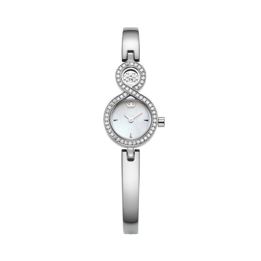 미오엘로 댄싱스톤 메탈시계 - 화이트 (JWJ2ME6BS606WHWH0)