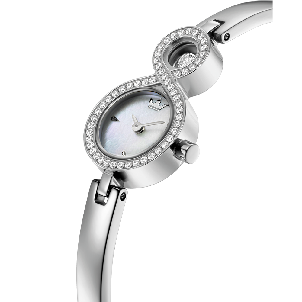 미오엘로 댄싱스톤 메탈시계 - 화이트 (JWJ2ME6BS606WHWH0)