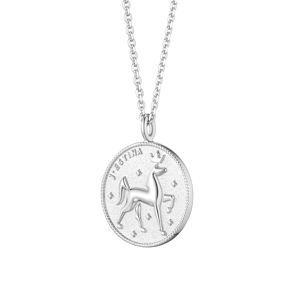 THE WISH COIN 실버 목걸이 (JJWJN06B1101SW500)