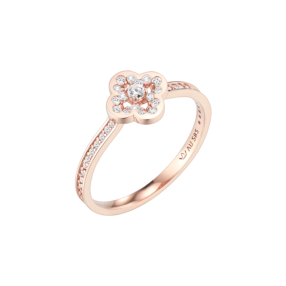 CLOVIA 14K 반지 (JJCLRQ6B1143R4110)