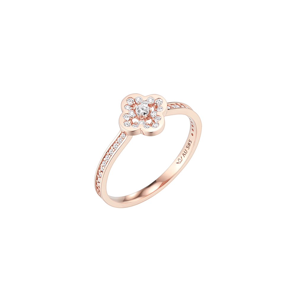 CLOVIA 14K 반지 (JJCLRQ6B1143R4110)