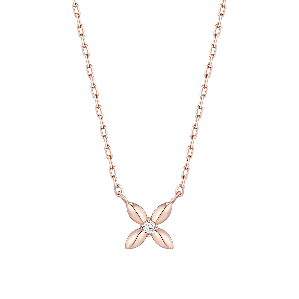 BREEZE 10K 랩그로운 다이아몬드 목걸이 (JJBRNL6B2268R0420)