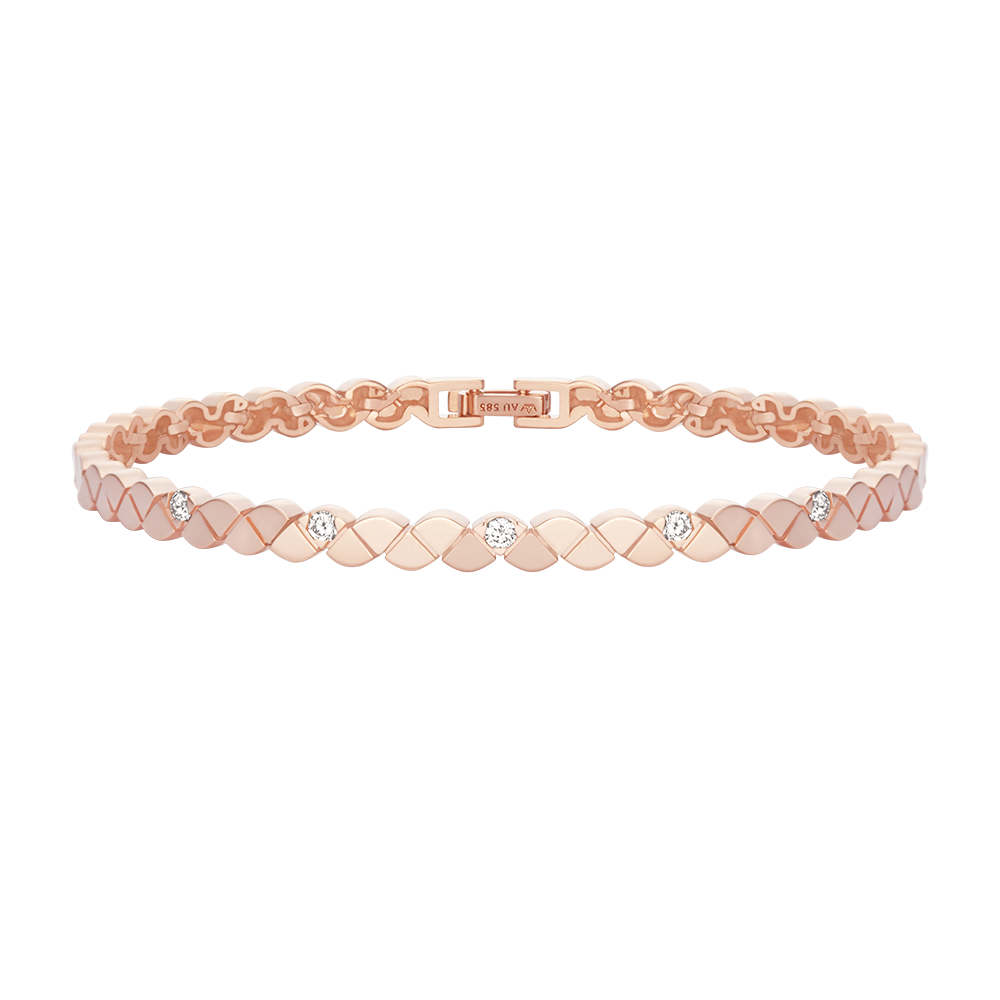 MOSAIQUE 14K 다이아 팔찌 (JJMSBD5B8266R46S0)