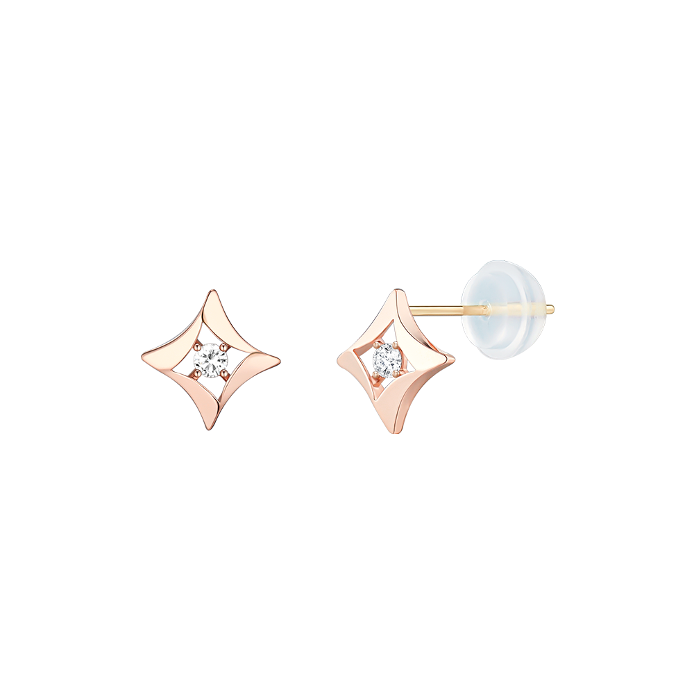 CELESTIA 10K 랩그로운 다이아몬드 귀걸이 (JJCTEL6B3782R0FS0)