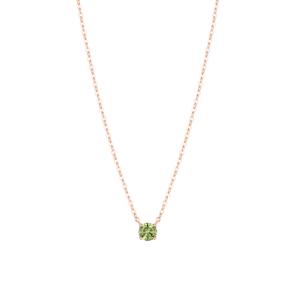 [아이유 PICK] MARIEBEL 10K 그린 랩그로운 다이아몬드 목걸이 (JJMBNL6B3451R0420)