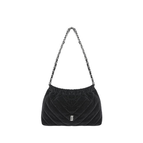 ILLY 벨벳 SM 숄더 BK (JHNCHA5BF349BK260)