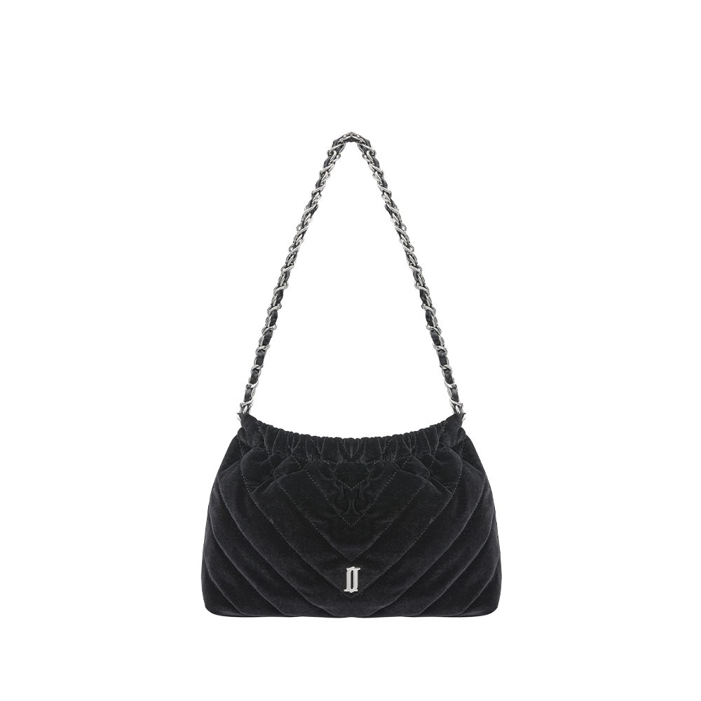 ILLY 벨벳 SM 숄더 BK (JHNCHA5BF349BK260)