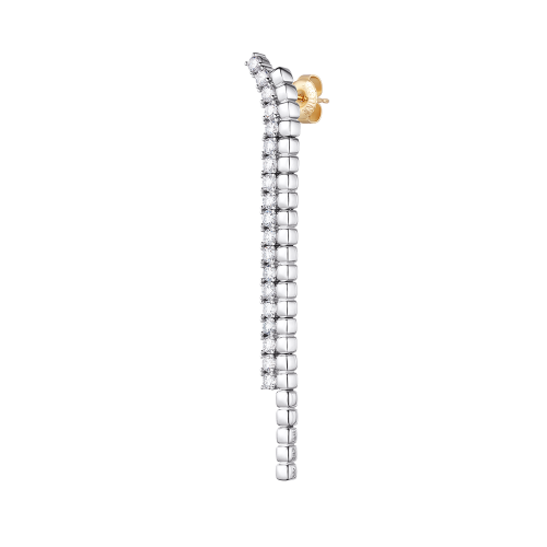 MORVE 14K 랩그로운 다이아몬드 싱글 귀걸이 (JJMREL5B5407W4PR0)