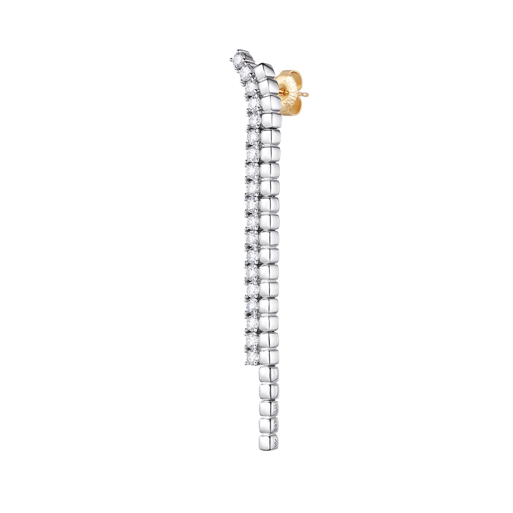 MORVE 14K 랩그로운 다이아몬드 싱글 귀걸이 (JJMREL5B5407W4PR0)