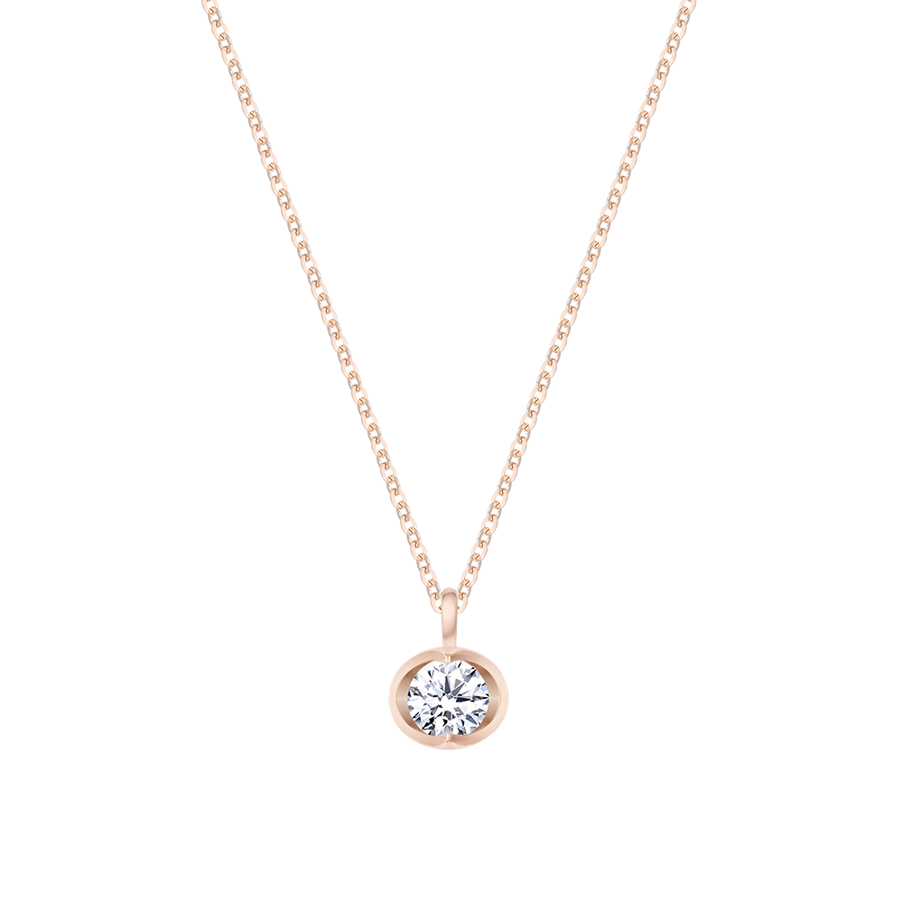 [단독/시즌한정] MARIEBEL 14K 3부 랩그로운 다이아몬드 목걸이 (JJMBNL6B4483R4420)