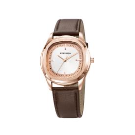 [로만손] 로만체 스퀘어 40 가죽시계 (RWTLMM5BF013RGWH0)