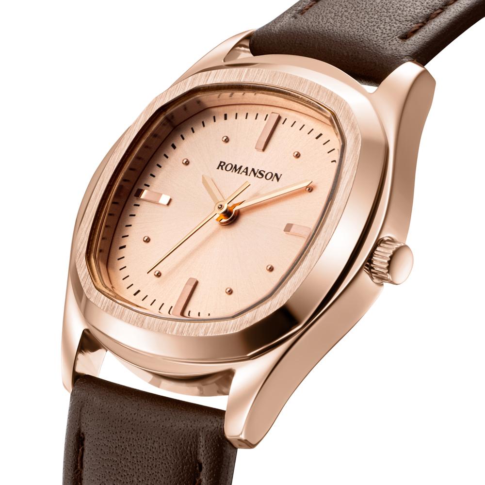 [로만손] 로만체 스퀘어 30 여성 가죽시계 (RWTLLL5BF014RGRG0)