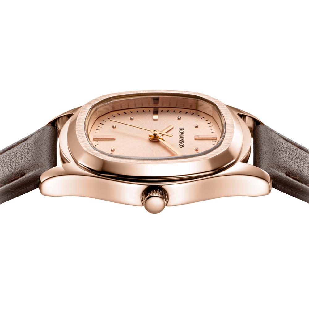 [로만손] 로만체 스퀘어 30 여성 가죽시계 (RWTLLL5BF014RGRG0)