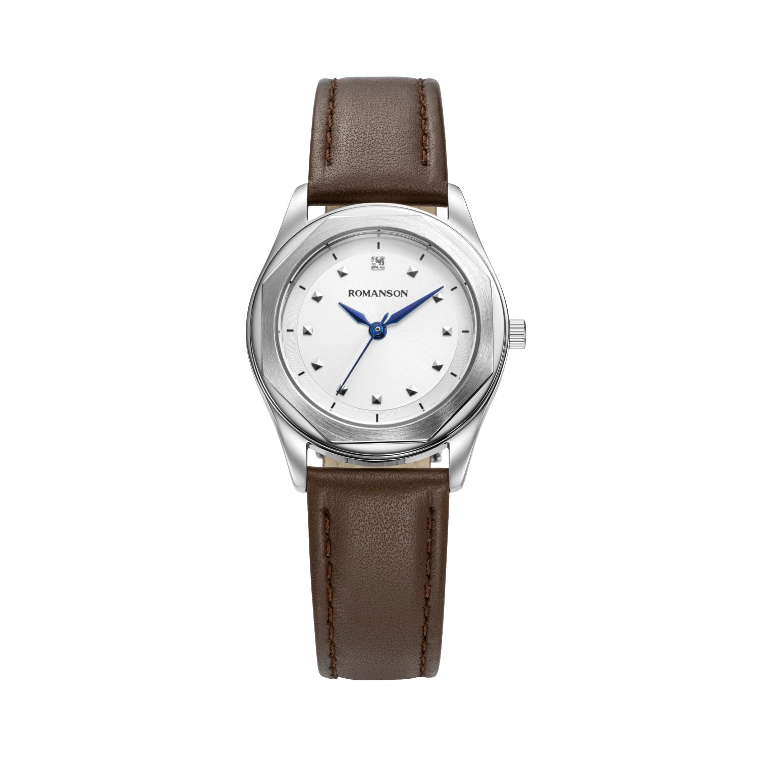 [로만손] 로만체 옥타곤 30 여성 가죽시계 (RWTLLL5BF010WHWH0)