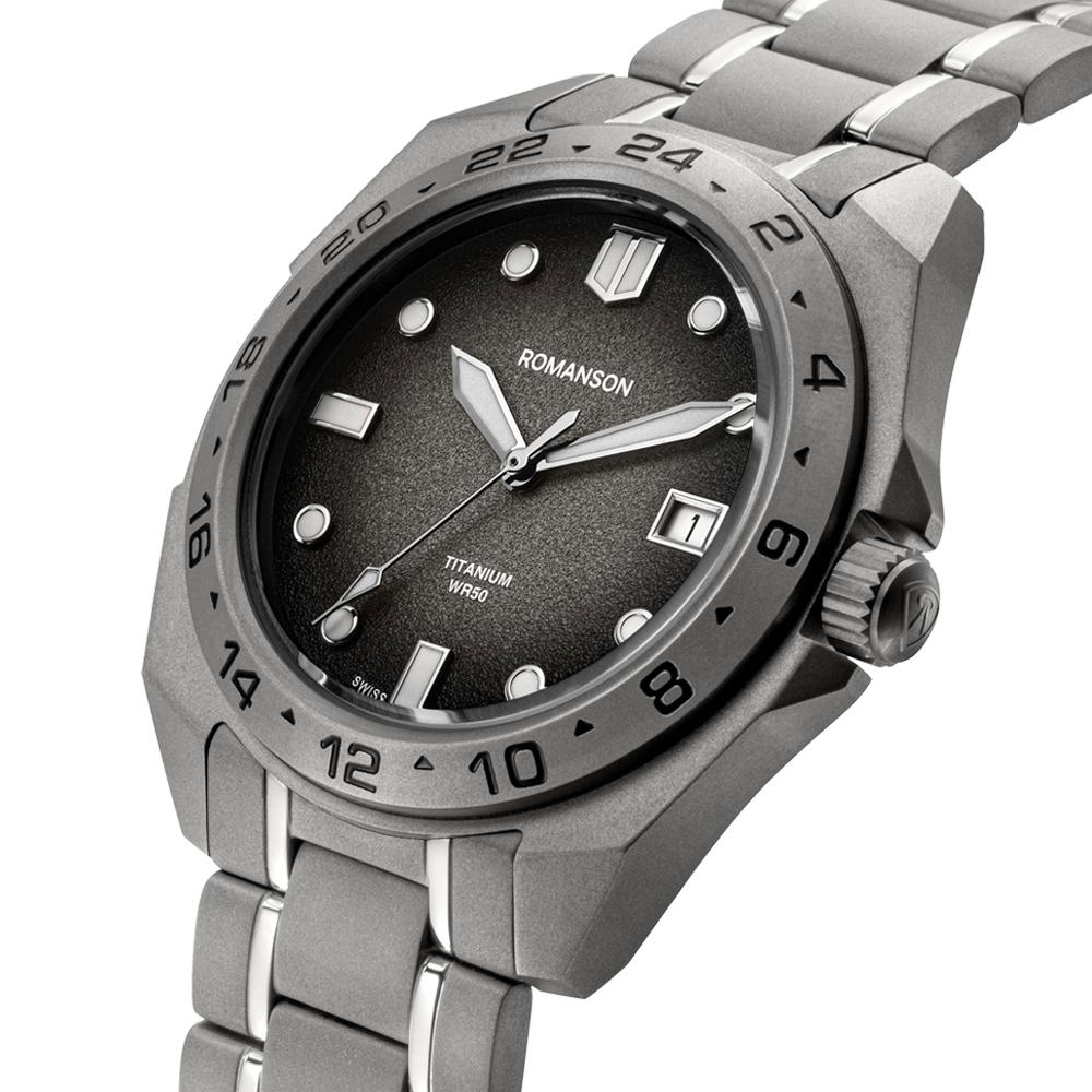 [로만손] 악티우스 티타늄 블랙 (RWAMMM6BS002TIBK0)