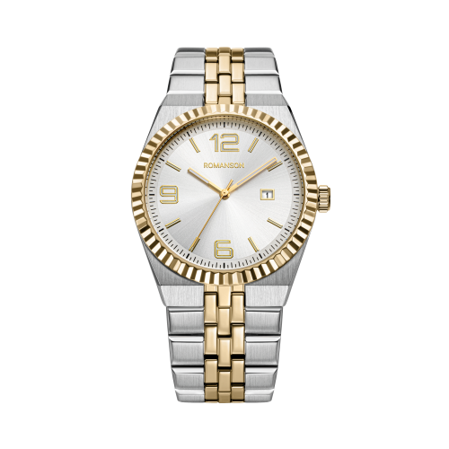 [로만손] 악티우스 데이트 골드콤비 40 메탈시계 (RWTMMM6BS201CECE0)