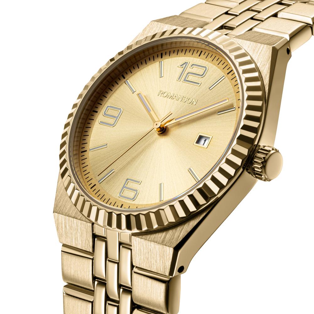 [로만손] 악티우스 데이트 골드콤비 40 메탈시계 (RWTMMM6BS201GOGO0)