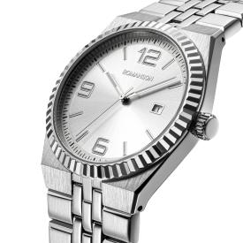 [로만손] 악티우스 데이트 화이트 40 메탈시계 (RWTMMM6BS201WHWH0)