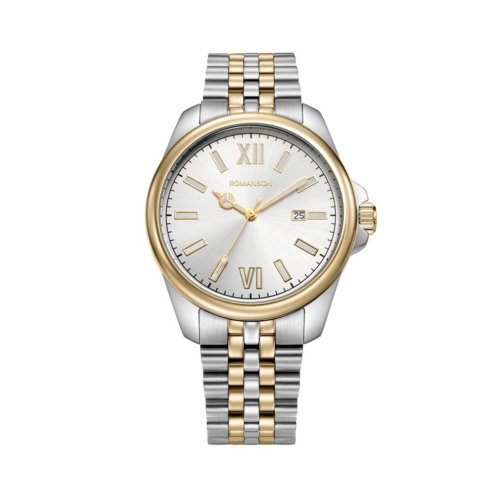[로만손] 악티우스 데이트 골드콤비 41 메탈시계 (RWTMMM6BS202CECE0)