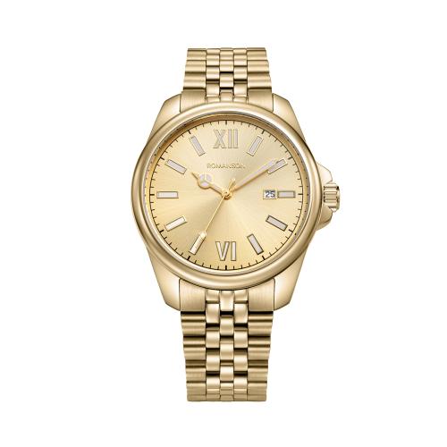 [로만손] 악티우스 데이트 골드 41 메탈시계 (RWTMMM6BS202GOGO0)