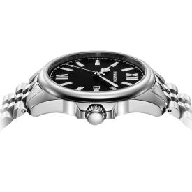 [로만손] 악티우스 데이트 블랙 41 메탈시계 (RWTMMM6BS202WHBK0)