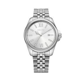 [로만손] 악티우스 데이트 화이트 41 메탈시계 (RWTMMM6BS202WHWH0)