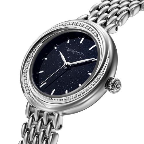 [로만손] 루미에르 라호즈 비쥬 화이트 메탈시계 (RWRMQL6BS003WHNA0)