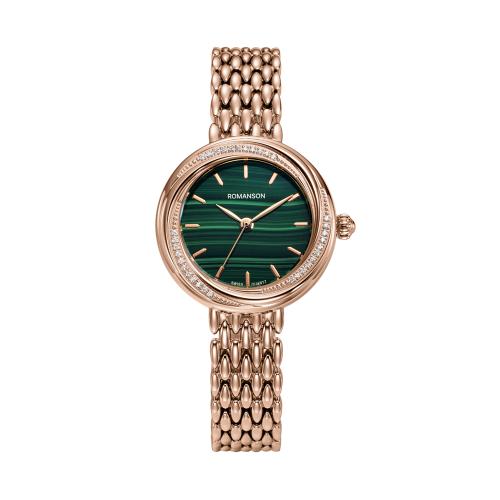 [로만손] 루미에르 라호즈 비쥬 로즈골드 메탈시계 (RWRMQL6BS003RGGN0)