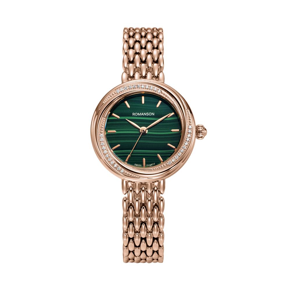 [로만손] 루미에르 라호즈 비쥬 로즈골드 메탈시계 (RWRMQL6BS003RGGN0)