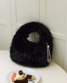 PULITO(FUR) SM 토트 BK (JHNEHD5BF181BK320)