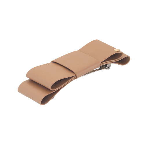 J.RIBBON 스퀘어 리본 레더 헤어핀 (JAI1HP5BV829PUCB0)